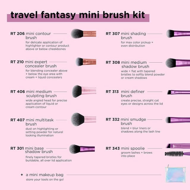 Thumbnail 2 de Real Techniques Kit de minibrochas Travel Fantasy ✨ 11 piezas