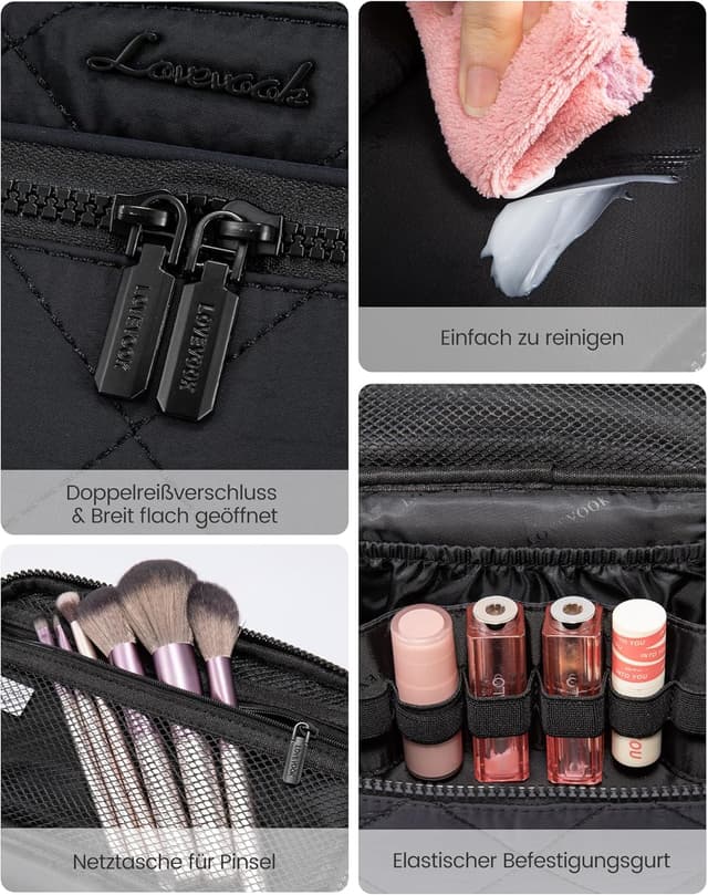 Detalle 2 de LOVEVOOK Kosmetiktasche Doppelkammer 23