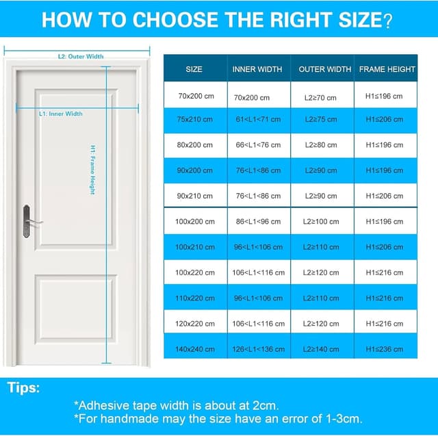 Detalle 1 de Magnetic fly screen door 110x220cm