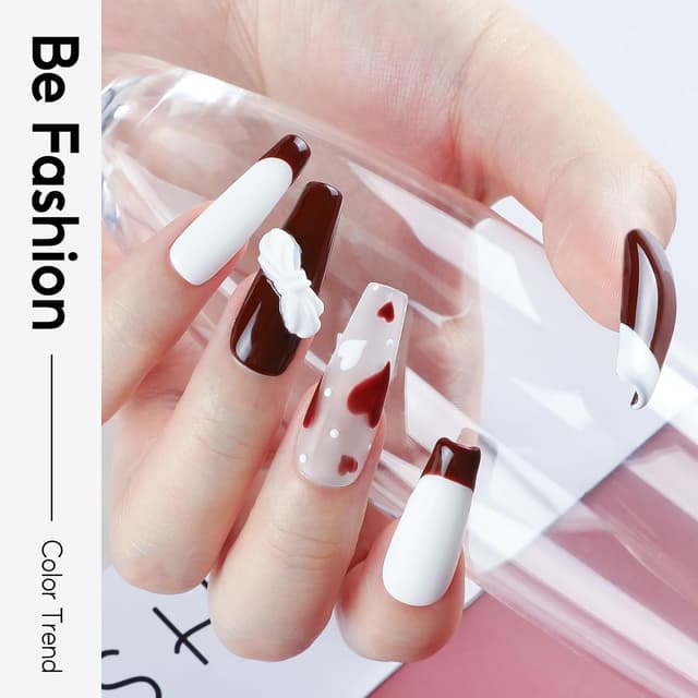 Detalle de PEACECOLOR Vernis semi permanent blanc 10 ml (UV/LED) pour French manucure