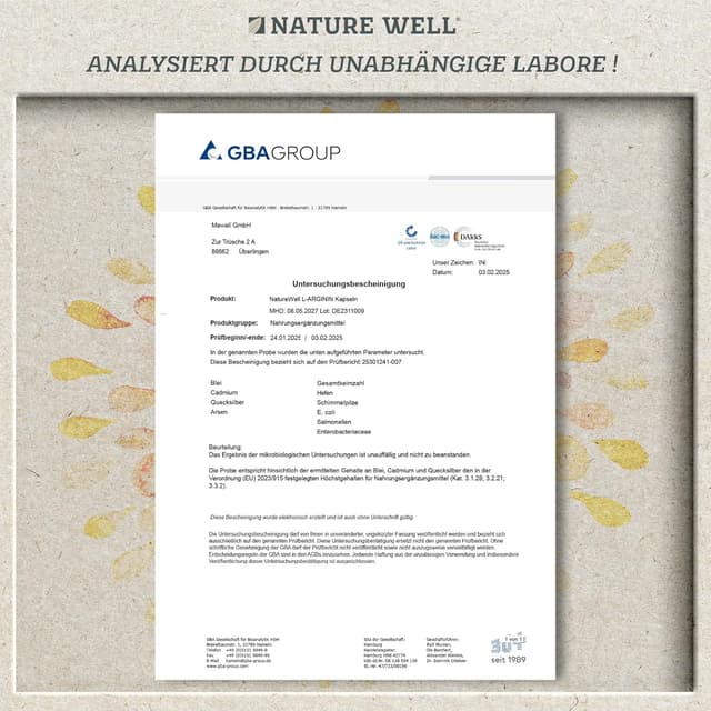 Thumbnail 4 de L-Arginin 360 Kapseln vegan 6000 mg