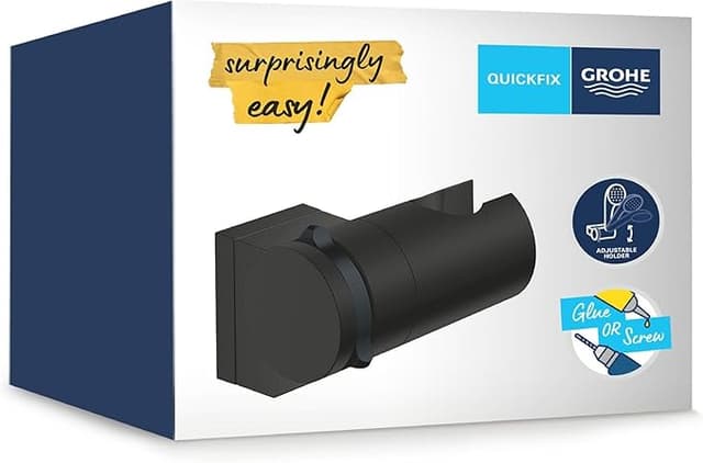 Imagen de GROHE Vitalio Universal Quickfix 🚿 Soporte Mural Regulable, Negro Mate en OfertitasTOP