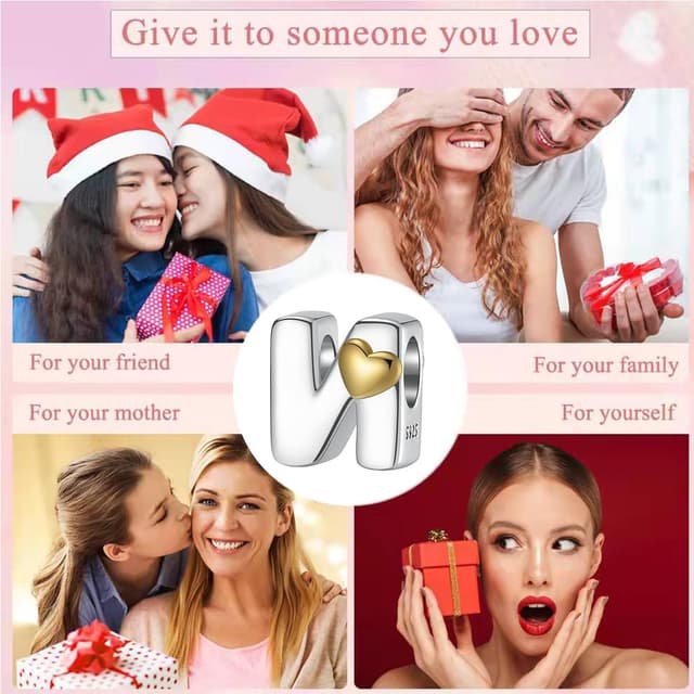 Detalle 2 de LONGLUCK Charm Alphabet A-Z aus 925 Silber