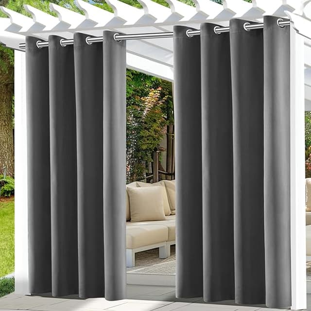 Imagen de UFYTT Cortinas de Exterior Impermeables 132x215cm 🌧️ en OfertitasTOP