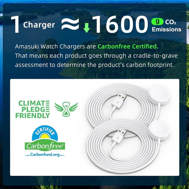 Detalle de Apple Watch Magnetic Charger 3.3FT 2-Pack