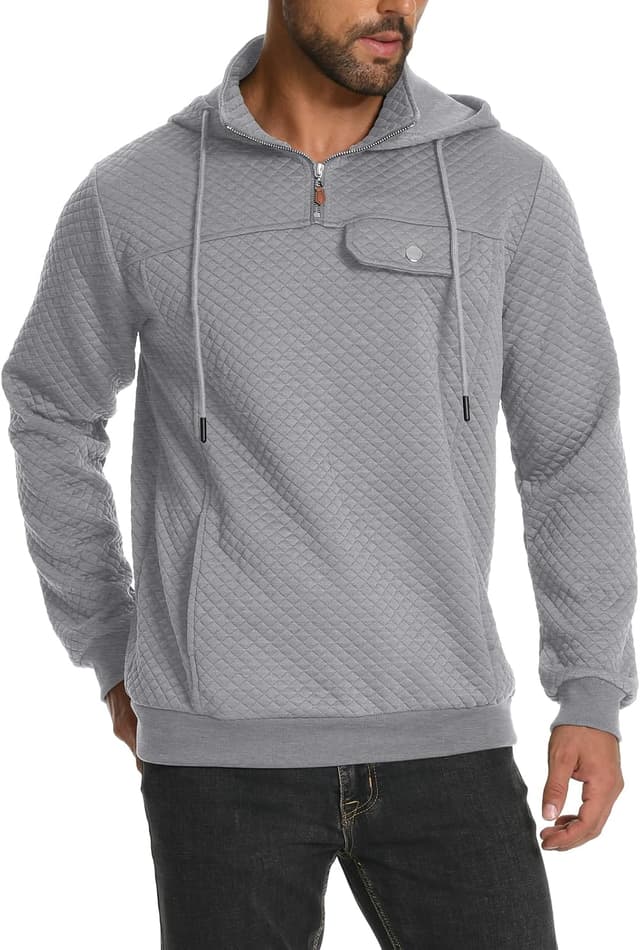 Thumbnail 6 de MLANM Hoodie Quarter Zip Sweatshirt