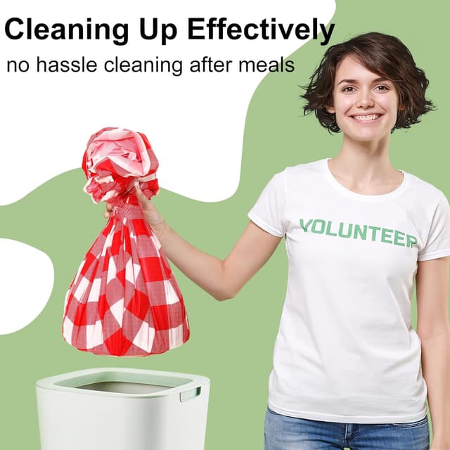 Detalle 2 de misaya 6 Packs Buffalo Tablecloth 54 x 108 in