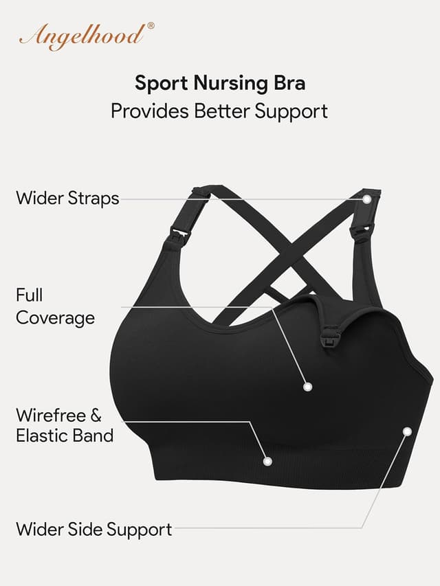 Thumbnail 5 de HBselect Sport Schwangerschafts Still BH Nahtloser Nursing Bra 🎽