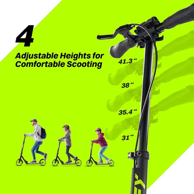 Detalle 2 de ZIFFY Foldable Kick Scooter 260 lbs 🛴