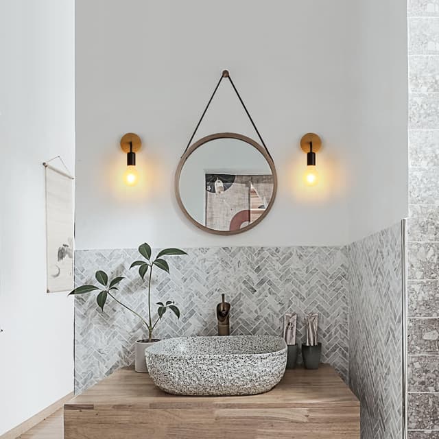 Thumbnail 5 de Tealight Applique da Parete Vintage E27 4 pezzi