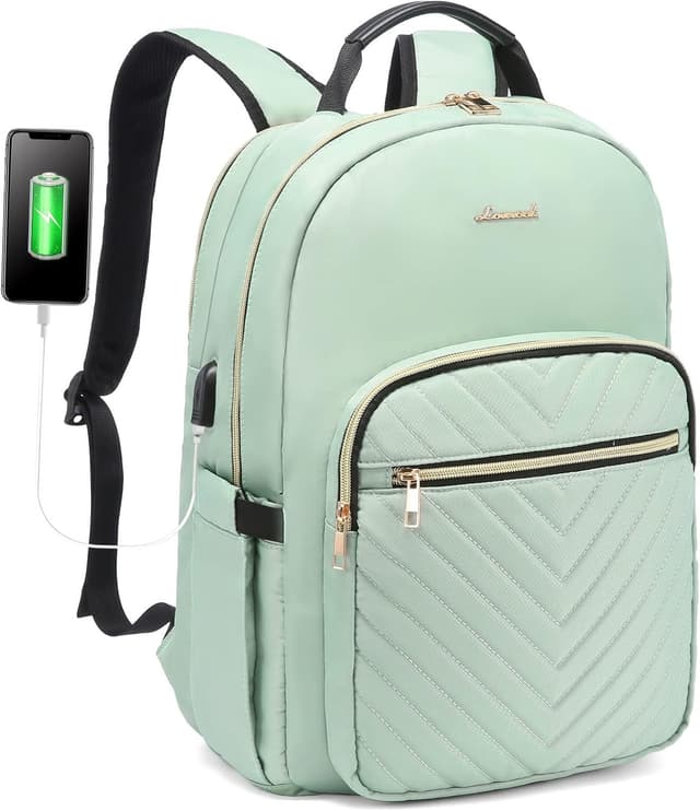 Thumbnail 6 de LOVEVOOK Laptop Backpack for Women with USB Port, Waterproof Anti-theft Rucksack (up to 15.6-inch)