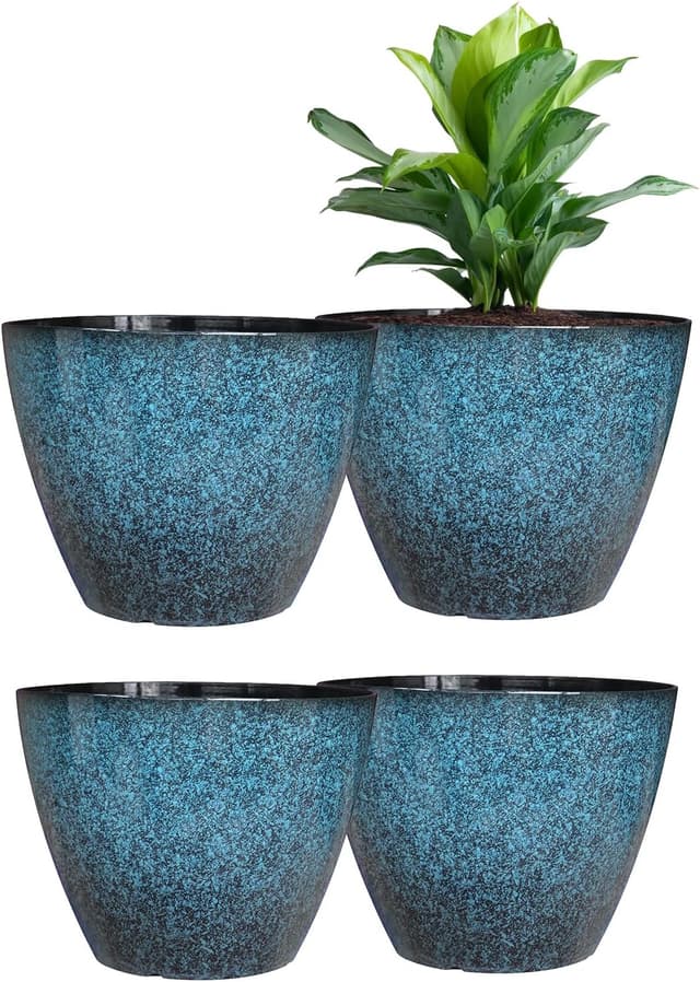 Imagen de Vanslogreen 8" plant pots pack of 4 en OfertitasTOP