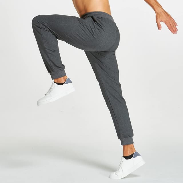 Detalle 2 de ZOXOZ pantaloni sportivi uomo in cotone con elastico in vita e tasche con zip