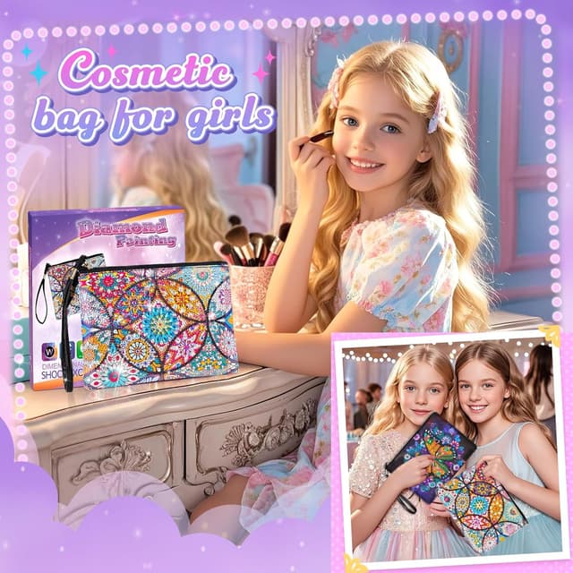 Detalle 2 de Diamond Art Crafts Kit for Ages 6–12 🎨