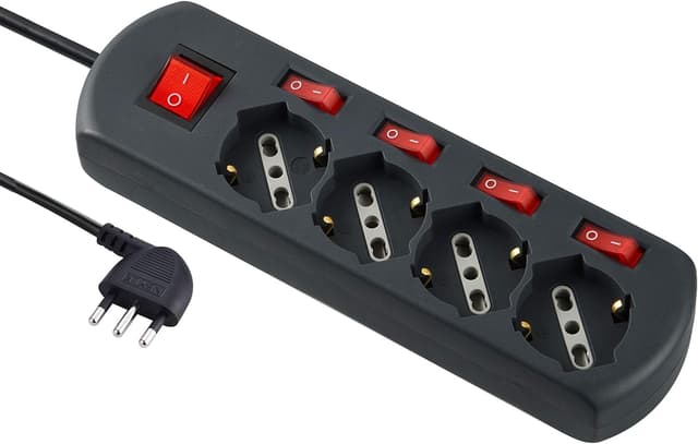 Detalle 1 de Electraline 62058 multipresa 4 posti