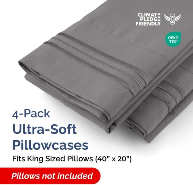 Detalle 2 de CGK Unlimited King Pillow Cases 4-Pack