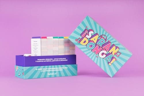 Detalle de Hellofun! Sarandonga: juego de música y risas para cantar, bailar y tararear (4-12 jugadores, 14+)