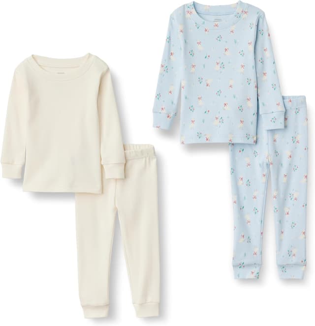 Thumbnail 6 de Amazon Essentials x Sofia Grainge Damen Langärmeliges Henley-Pyjama-Set – enganliegender Micro-Rippstrick