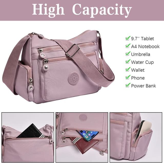 Thumbnail 5 de Aucuu Sac Bandoulière Femme Nylon