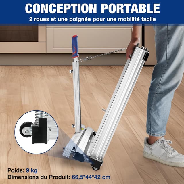 Detalle 2 de WORKPRO Coupe-sol stratifié avec angle de précision – coupe parquet/vinyle jusqu’à 340 mm