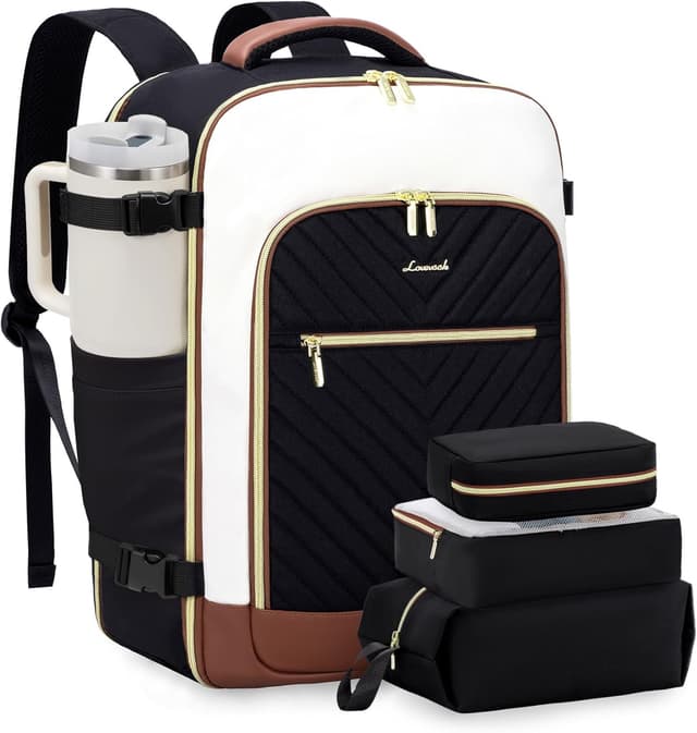 Detalle de LOVEVOOK Travel Cabin Backpack for Women (50L) – Extra Large 18 inch Laptop & Waterproof Carry-On
