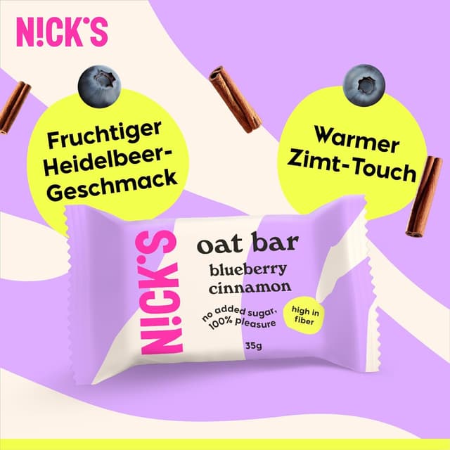 Thumbnail 4 de NICKS Haferriegel Blaubeer-Zimt 35 g