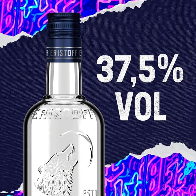 Thumbnail 4 de Eristoff Premium Vodka 🍸 37.5% 700ml Tripla Destilación