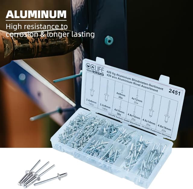 Thumbnail 4 de CCLIFE 420 rivetti ciechi alluminio 🛠