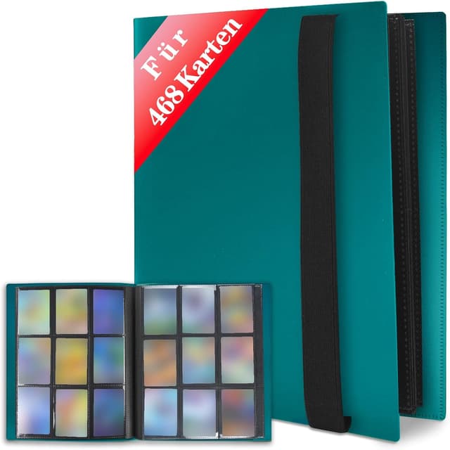 Thumbnail 6 de JUSONEY Sammelkarten Album 540 Taschen Schwarz