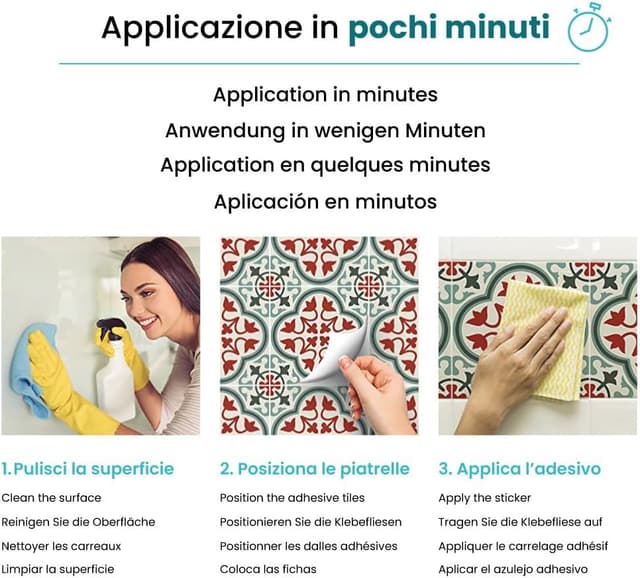 Thumbnail 3 de RE-COVERTILES Adesivi Piastrelle Cucina Bagno