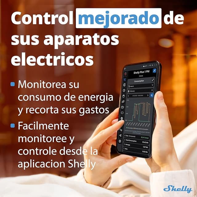 Thumbnail 4 de Shelly Plus 1PM Módulo interruptor Wi‑Fi con medidor 16A 🔌