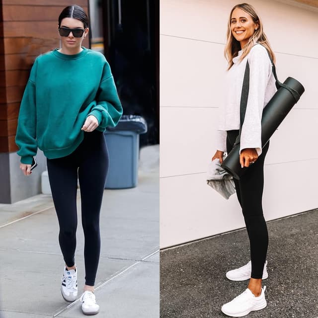 Detalle 2 de High Waisted Leggings for Women 4.5" Waistband