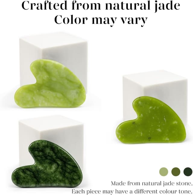 Thumbnail 6 de BAIMEI Gua Sha Jade Stein für Gesicht 1 Stück
