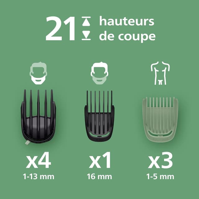 Detalle 2 de Philips Multigroom série 7000 21 hauteurs ✂