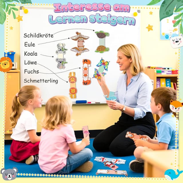 Detalle 2 de Molleyzi Diamond Painting Lesezeichen für Mädchen (6–10 Jahre) – Bastelset mit DIY-Magneten