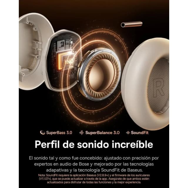 Thumbnail 1 de Baseus Inspire XH1: auriculares ANC Bose