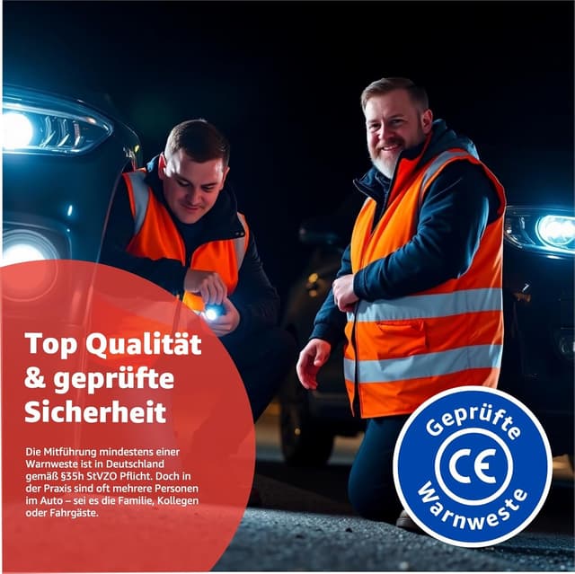 Thumbnail 4 de TK Gruppe Timo Klingler Warnwesten 4x ISO20471 Orange