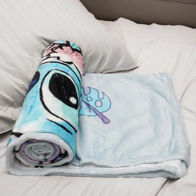 Detalle de DASIAUTOEM Zeichentrickfilm Decke aus Polyesterfleece – Kuscheldecke für Kinder, Sofa & Bett