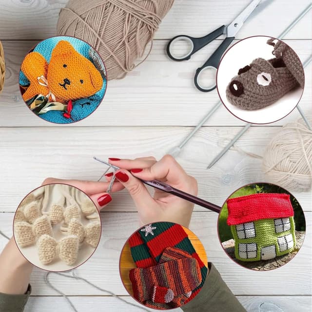 Thumbnail 6 de Canollo Tunesische Häkelnadeln-Set (3 Stück) 0,5 / 1,5 / 2,7 mm – ergonomisch, ultrafein für Dreadlocks