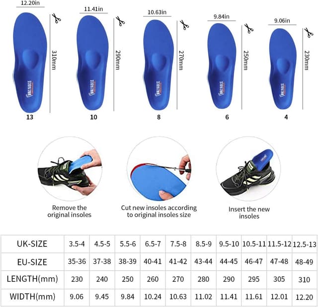 Thumbnail 6 de VALSOLE orthopädische Einlegesohlen für Damen & Herren mit weicher Fußstütze