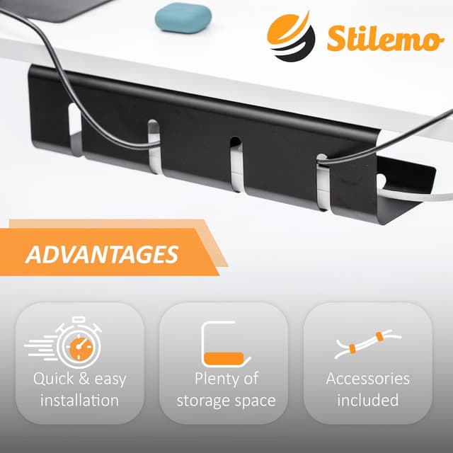 Detalle de Stilemo Bandeja Organizador Cables 5 kg