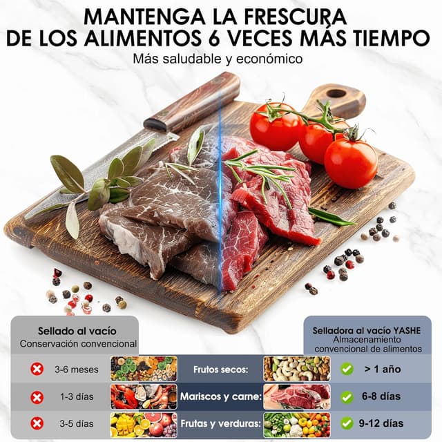 Thumbnail 5 de YASHE Envasadora al Vacío 5 en 1 para Cocina