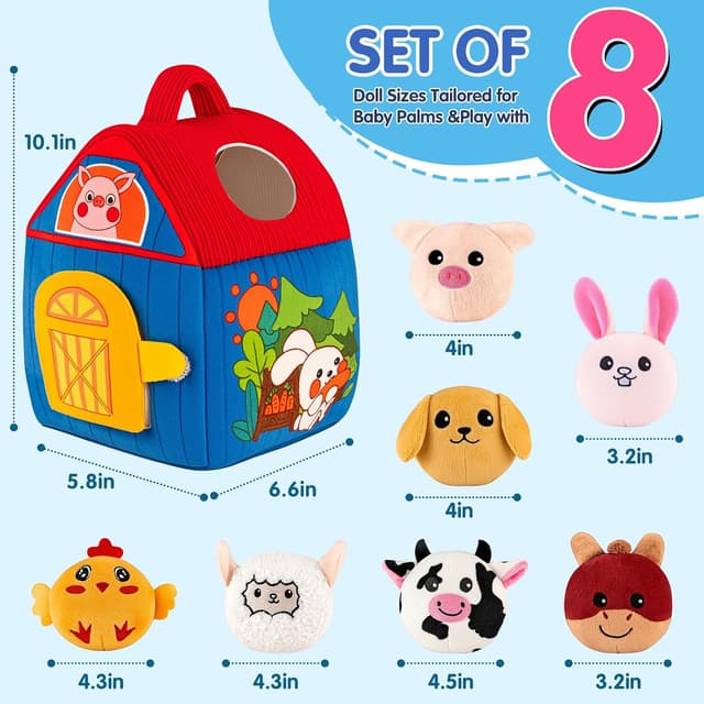 Thumbnail 6 de SAIMAND Baby Farm Toy Set for 6-12 Months