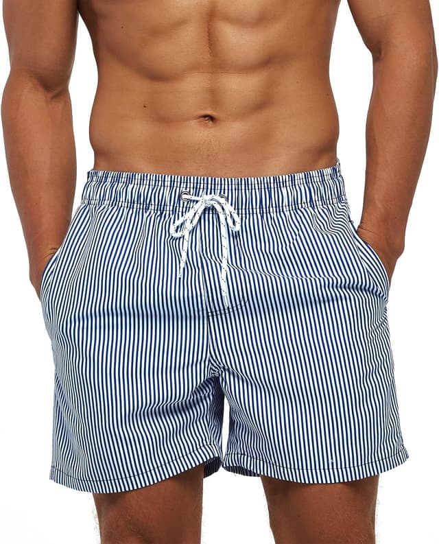 Detalle de Aisprts Costume Uomo Mare traspirante ad asciugatura rapida con 3 tasche e coulisse regolabile