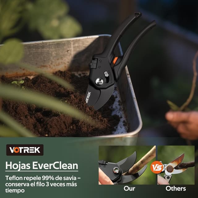 Thumbnail 5 de VOTREK Tijeras de Poda Bypass Pro 21,5 cm