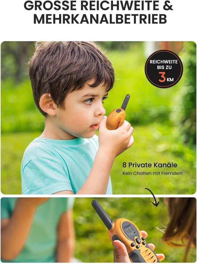 Thumbnail 1 de FOREDOM Walkie Talkie Kinderset 3 km Reichweite