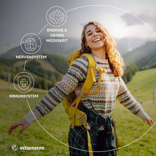 Detalle 2 de Vitamin B-Komplex extra hochdosiert – 120 vegane Tabletten für 4 Monate mit B1 bis B12 (Methylcobalamin)