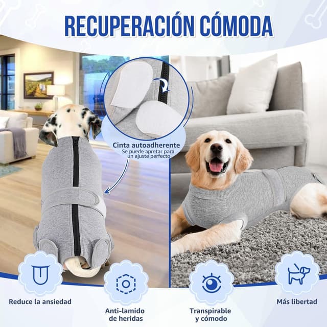 Thumbnail 3 de SlowTon Traje de recuperación para perros 95% algodón