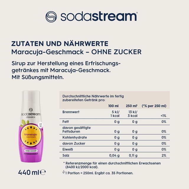 Thumbnail 5 de SodaStream Sirup Maracuja 440 ml 🥤