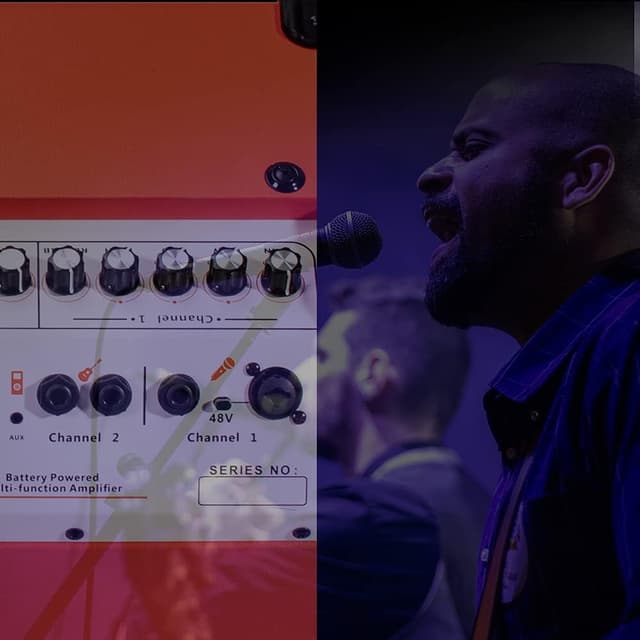 Detalle 2 de Coolmusic BP80 100W outdoor Bluetooth amplifier 🎤